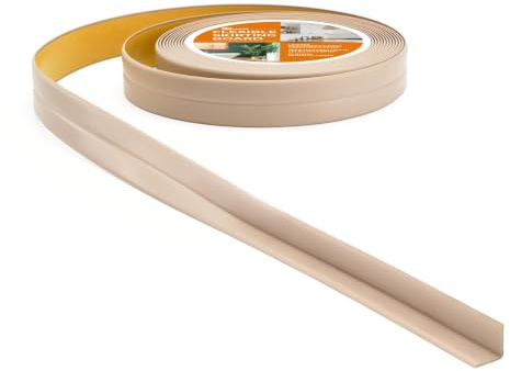 Quest Tätningslist PVC mjuk självhäftande 10x10mm – beige, 5 m