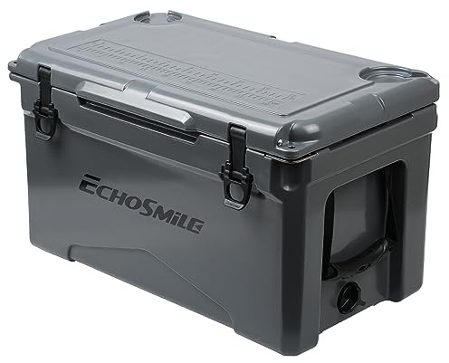 EchoSmile 25/30/35/40/60/75 Quart Rotomolded Cooler, Built to Stand up to The Rigors of The Journey