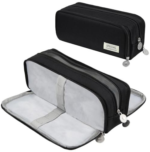 Federmäppchen Federtaschen Teenager Mädchen Jungen Groß Kapazität Mäppchen Etui Stifte 3 Fach Pencil Case Federtasche für Schule & Büro