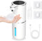 SaiXuan Dispensador de Jabón Automático, 380mL Gran Capacidad, Batería Recargable de USB, con 4 Niveles Ajustables, IPX5 Impermeable para Baño, Cocina, Oficina y Zonas Públicas (Espuma)