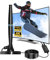 AN HUI MING Digital TV Aerial for 4K/1080P, Indoor TV Antenna with Magnetic Base 280+ Miles Range, 32FT Freeview Antenna with Signal Booster for Local Channels Outdoors Smart TV Black