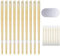 10 PCS Ear Candles for Wax Removal, Ear Wax Removal Candle, Ear Candles for Wax Removal Blocked Ears, For Blocked Ears with 5 Protective Disks+10 Cotton Swab