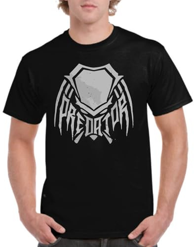 the Fan Tee Camiseta de Adulto de Hombre Peliculas Predator Depredador, Alienígena, Alíen, Extraterrestre, Yautja 004 XL