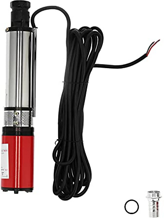 Pompa sommersa per pozzi profondi, DC12V, ad alta potenza, 5 m³h, resistente alla sabbia, motore in ottone durevole, pompa dell'acqua per irrigazione profonda del put, acciaio inossidabile, plastica