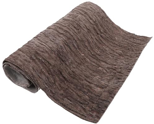Hemobllo Fake Tree Bark Roll for Walls and Pipes, Waterproof Pvc Artificial Bark Natural Authentic Look, Lightweight and Versatile Usage for Outdoor Decoration and Home Accent