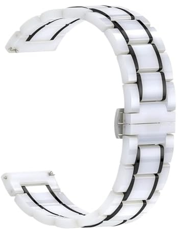 Keramiskt klockband med snabbkoppling justerbart spänne Universalrem for män kvinnor