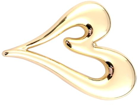 Alipis Spilla a Forma di Cuore Accessorio per Decorare Maglioni e Outfit in Lega Oro Elegante e Semplice come Regalo per Anniversario o Festa degli Innamorati