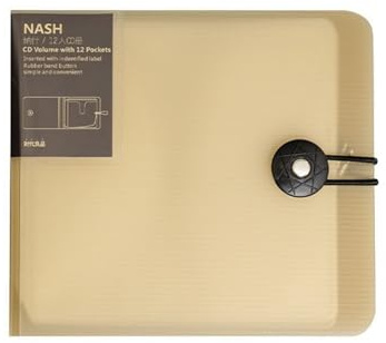 CRFFZ Borsa per CD a 12 Strati Custodie per Dischi Custodia per Scatola immagazzinaggio a 12 Slot Resistente all ' Usura per Viaggi in Auto Custodia per CD per Ufficio a casa Borsa in PP Custodie