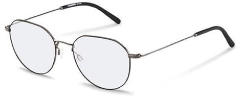 Rodenstock PANTOS Metall Brillen in Black, Dark Gun für Unisex, Brille mit Sehstärke, optional mit Sonnenbrillen tönung oder Blaulichtfilter (Modell R2632)