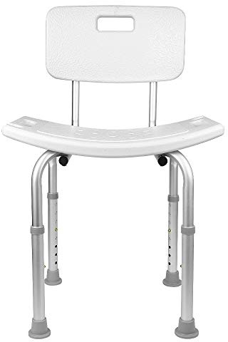Sedia Doccia Anziani, Sedia Bagno per Anziani, Sgabello Doccia, Sedile per Vasca da Bagno Antiscivolo, Sedia per Doccia Disabili, Sgabello Bagno Regolabile, Montaggio Senza Utensili