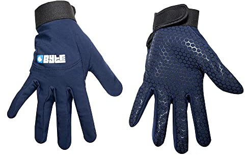 Byte Hockey-Handschuhe, Marineblau, Größe XXXS