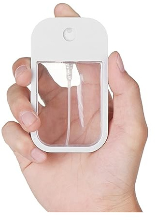 SUNNEE Perfume travel refillable card atomizer，Portable Card Spray Bottle，Small card shaped small empty spray bottle (White)