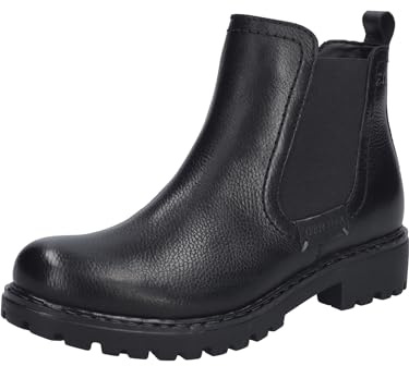 Josef Seibel Damen Chelsea Boots Marta 03,Weite G (Normal),Wechselfußbett,uebergangsschuhe,uebergangsstiefel,flach,schwarz,40 EU