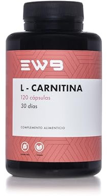 EWB - L Carnitina Tartrato 100% Pura 2000mg - Potente Quemagrasa Para Adelgazar - Aumento de Energía y Resistencia - Preentreno - L-Carnitina 120 Cápsulas