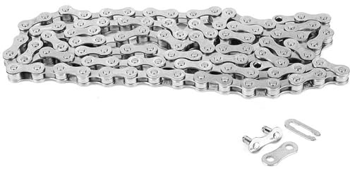 Mountain Bike Chain, Rostfritt Stål Vägcykelkedja 104 Länkar, Lämpliga för Olika Cyklar