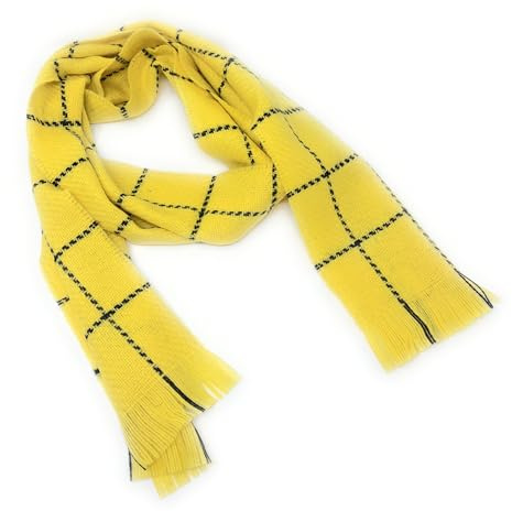 100% Pure Wool Rupert The Bear Style Scarf Made In Scotland