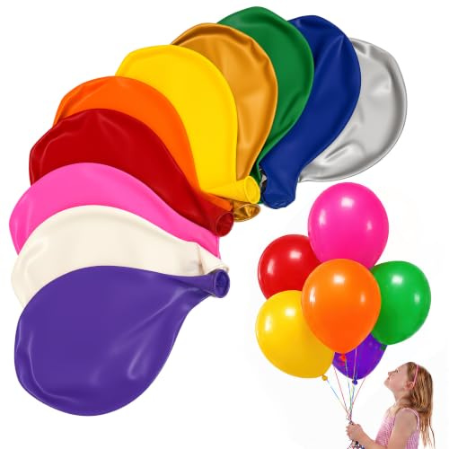 Jätteballonger, RosyFate 10 st stor ballong, 36 tum | Ballonger för födelsedagar, färgglada ballonger för barnfester, karnevaler, babyshower-dekorationer