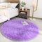 ROHATIM Hochflor Teppich Rund Wohnzimmer Super weich Shaggy Teppich Flauschiger,Soft Area Rug Schlafzimmer Teppiche Super weich Fluffy Kindermatte(Violett,150 x 150 cm)