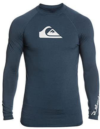 Quiksilver - All Time Rashguard Surf Tee für Männer - Navy Blazer - Heather - XL