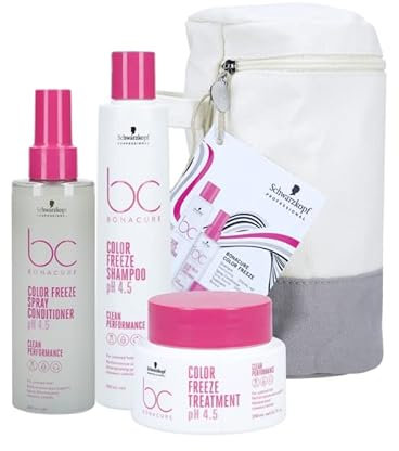 Schwarzkopf BC BONACURE PH 4.5 COLOR FREEZE CHRISTMAS BAG (SPRAY COND.) - Farbschutz, optimale Pflege, Glanz verleihend - Haarspülung für coloriertes Haar