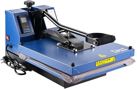 PlanetFlame Macchina per Sublimazione Professionale 1600W, Termopressa Multifunzione 38x38cm con Controllo Temperatura Digitale, per Cappelli/T-shirt/Legno