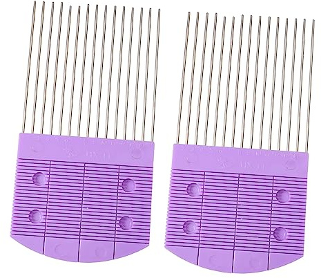 NUOBESTY 2pcs Quilling Combs for DIY Paper Crafting Use Weaving Tools for Beginners and Paper Art Lovers for Home Decor and
