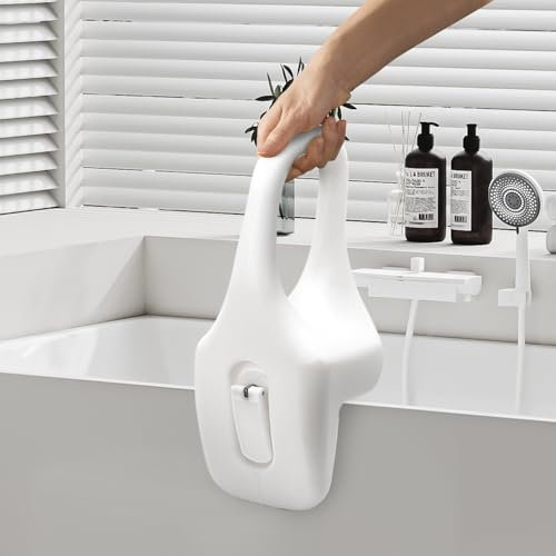 Badewannen Einstiegshilfe für Senioren, Badewanneneinstiegshilfe Griffstange, PE-Blasformmaterial, Bis 136 KG Belastbare Befestigung Ohne Bohren, Geeignet für ältere Menschen, Kinder und Schwangere