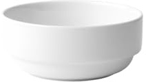 Holst Porzellan GVR 012 B1 - Juego de 6 cuencos de porcelana (12 cm, 0,40 L, redondos, 12 x 12 x 5,1 cm), color blanco