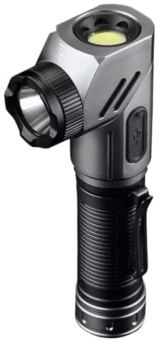 Linterna Recargable - Linterna Magnética Giratoria,Luz De Trabajo Ajustable 90° Portátil Para Exteriores Camping Garage Automóvil Noche Seguridad