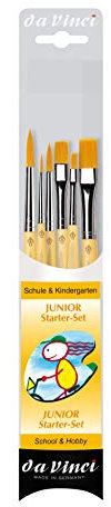 Da Vinci 4218 Serie Hobby und Handwerk Pinsel Set, Borsten, gelb/schwarz, 30 x 30 x 30 cm