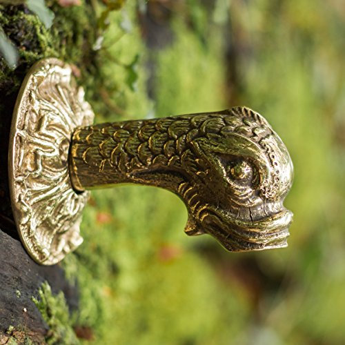 Antikas Distributeur d'eau Koi en laiton gargouille avec tête de poisson 1/2