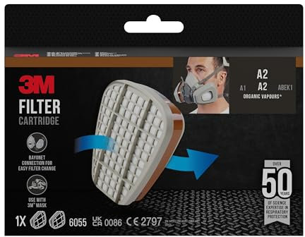 3M Cartuccia filtrante attiva 6055, 1 unità (confezione da 1), assortita