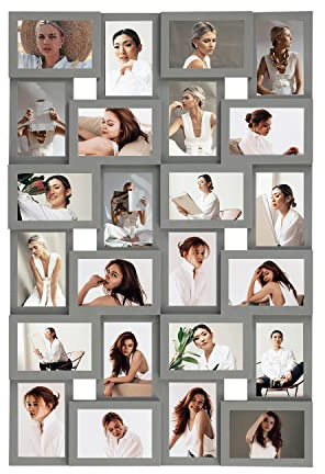 Vida Vistoso 24 öppningskollage bildram – stora fotoramar collage för 4 x 6 bilder display för familjegåvor flera foton ram set bildramar collage för vägghängning