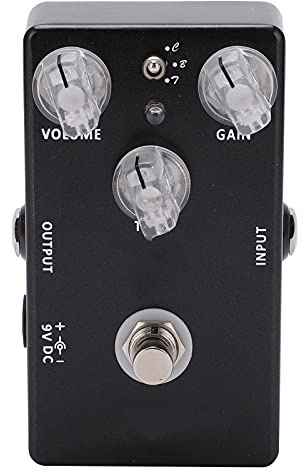 Pedal de Efectos de Guitarra Pedal de Efectos de Guitarra Pedal de Efectos Efectos Múltiples Metal para Guitarra Eléctrica Bajo Negro