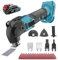Cordless Oscillating Tool with 3000 mAh Battery, Brushless Oscillating Multi Tool for Makita 18V Battery with 6 Variable Speed, 23Pcs Accessories for Scraping Cutting Polishing