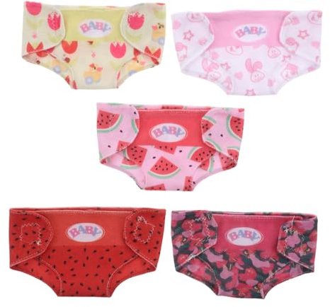 CIYODO 5 Pañales De Tela para Muñecas Pañales para Vestir