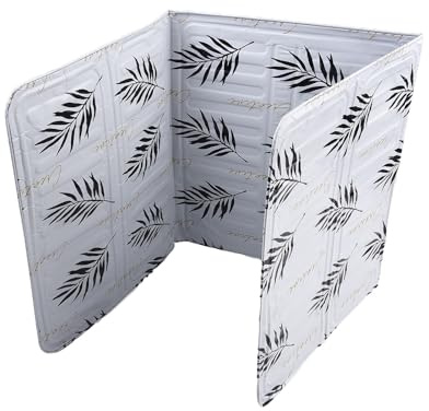 CashMuch Grille de protection pliable en aluminium pour cuisinière à gaz de cuisine, avec panneaux réglables pour la cuisine, noir ou blanc