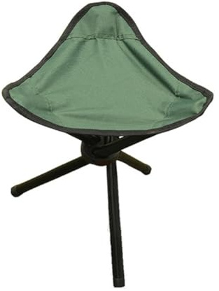 iplusmile Taburete Portátil Plegable de Tres Patas Asiento Acolchado y Estructura de Acero, Resistente hasta 100kg, Adecuado para Actividades al Aire Libre y Picnics
