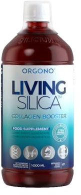 Orgono Living Silica Collagen Booster. Suplemento Vegano De Silicio Líquido Para Aumentar El Colágeno Y Reforzar Huesos Y Articulaciones. 1 Litro - 1000 Ml.