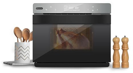 Whynter Multi-Function Convection Steam Oven, 40 Quart, Air Fryer, Dehydrator, Yogurt Maker, 1800W, Stainless Steel, LED Control, Tempered Glass Door