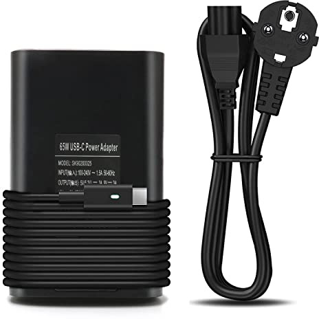 BIUBOTY 65W USB-C PD Ladegerät kompatibel mit Dell Latitude 5420/5410/5520/5290 2-in-1/5285 2-in-1/3520 (USB-C); XPS 13 (9370/9300/9310) – Type-C Laptop Netzteil