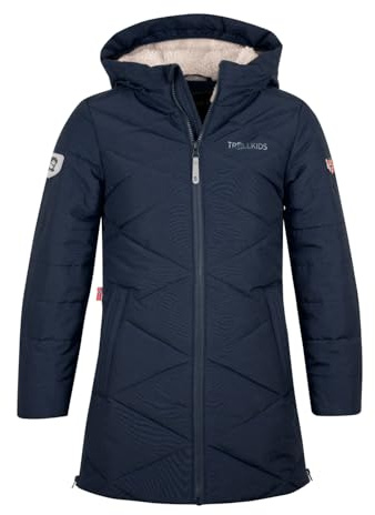 Trollkids Girls Bergen Coat 152, Navy
