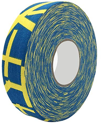 Yuecoom Ruban De Crosse De 2,5 Cm X 25 M, Ruban De Protection De Hockey Ruban Crosse Ruban De Poignée pour Bâton Sport Sécurité Badminton Pole Pads Hockey Stick Tapes Equipment(Signe Plus Jaune)