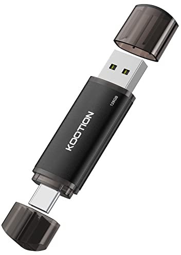 KOOTION USB C Stick, 128GB USB 2.0 Speicherstick OTG 2-in-1 USB Stick 128G Flash Laufwerk Type C Flash Drive 128Gbyte für PC/Laptop, Android Typ-C Handy