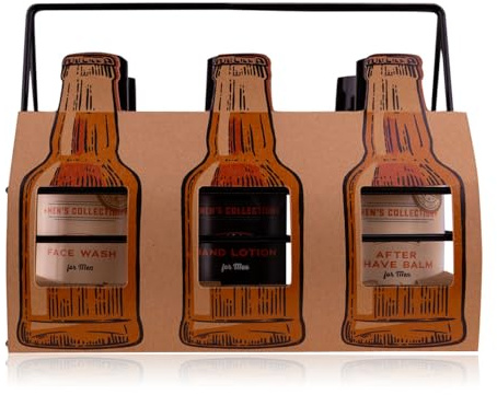 Accentra MEN`S COLLECTION Geschenk- set für Männer im Bier Sixpack Design- Pflegeset für Herren mit Bade- & Duschgel, After Shave, Shampoo uvm.
