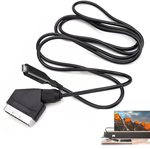 NEKAPLO 1PC Scart to HDMI Converter Cable，Full HD 1080P SCART to HDMI Adapter for TV, DVD, STB, VHS, PS2, Sky Box, Plug & Play