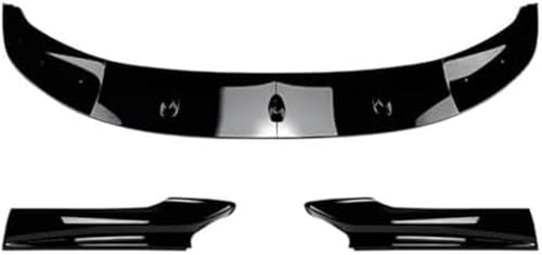 DEMULAX Splitter, för BMW 5 Series F10 F11 520 523 525 535 530 Sport 2011-2017, Front Bumper Lip Body Kit Spoiler (Carbon look) Bil Spoiler Splitter (Svart Gläns)
