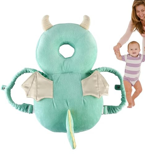 Zestivra Cuscino di protezione per la testa del bambino, regolabile, in tessuto morbido, imbottitura di sicurezza, protezione per la testa del bambino, maggiore sicurezza per la schiena, cuscino per