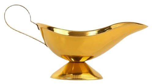 MUCKLILY Sauciere Aus Edelstahl Mit Ausgießer Multifunktionaler Soßenbecher Für Steak Salatdressing Und Gewürze Robuste Saucieren Für Zuhause Restaurant Und Esszimmer 5.7 Zoll