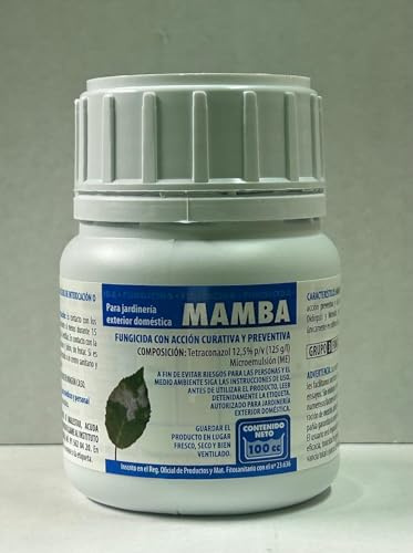Fungicida de acción CURATIVA y PREVENTIVA especifico contra OIDIO Y MOTEADO. Mamba 100 cc